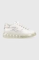Karl Lagerfeld sneakersy skórzane KAPRI KUSHION platforma biały KL62610.01I