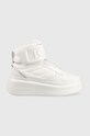 Karl Lagerfeld sneakers din piele ANAKAPRI platformă alb KL63555.01W