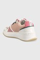 Obuwie Karl Lagerfeld sneakersy skórzane ELEKTRA II Lo KL62024.0NM różowy