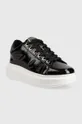 Δερμάτινα αθλητικά παπούτσια Karl Lagerfeld Kapri μαύρο