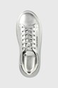 Karl Lagerfeld sneakersy skórzane KAPRI srebrny KL62525A.1SL