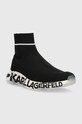 Karl Lagerfeld sneakers Quadra KL63243.K00 negru AW22