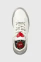 biały Love Moschino sneakersy skórzane
