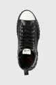 μαύρο Δερμάτινα ελαφριά παπούτσια Love Moschino