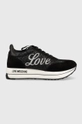 czarny Love Moschino sneakersy Damski