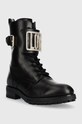 Шкіряні черевики Love Moschino JA24224G1FIA0000 чорний AW22