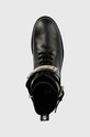 Love Moschino bocanci de piele negru JA24224G1FIA0000