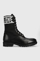 Love Moschino bocanci neizolat negru JA24244G1FIZE00A