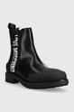 Love Moschino sztyblety skórzane JA21104G1FIA0000 czarny AW22