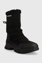 Love Moschino cizme de zapada din piele intoarsa JA15904H0FIP200A negru AW22