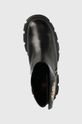 černá Kožené kotníkové boty Love Moschino