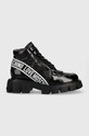 Love Moschino botki tekstylny czarny JA21265G0FJH800A