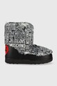 Sněhule Love Moschino imitace kůže černá JA24402G0FIT0000