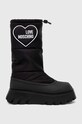 Snehule Love Moschino textilný čierna JA24566G0FJHA000