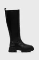 črna Usnjeni elegantni škornji Joop! Unico Ženski
