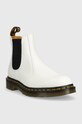 Dr. Martens sztyblety skórzane 2976 Yellow Stitch DM26228100 biały AW22