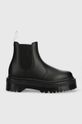 Gležnjače Dr. Martens V 2976 Quad Mono bez kopčanja crna DM27560001