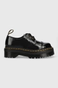 čierna Kožené poltopánky Dr. Martens 1461 Quad Tc Dámsky