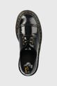 negru Dr. Martens pantofi de piele 1461 Quad Tc