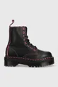 black Dr. Martens leather biker boots Jadon II Star Women’s