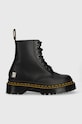 Dr. Martens workery skórzane 1460 Bex Double Stitch nieocieplane czarny DM27880001