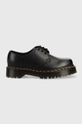 black Dr. Martens leather shoes 1461 Bex Squared Women’s