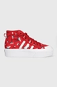 czerwony adidas Originals trampki Damski