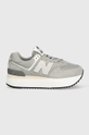 szary New Balance sneakersy WL574ZBA Damski