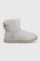 siva Cipele za snijeg od brušene kože UGG W Mini Bailey Bow Ženski