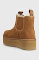 Obuwie UGG sztyblety zamszowe W Neumel Platform Chelsea 1134526.CHE brązowy