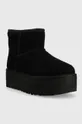 UGG leather snow boots W Classic Mini Platform black