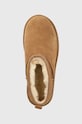 UGG śniegowce zamszowe Classic Ultra Mini Platform brązowy 1135092.CHE