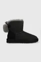 μαύρο Μπότες χιονιού σουέτ για παιδιά UGG W Mini Bailey Fuzzy Bow Γυναικεία