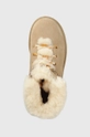 béžová Semišové snehule UGG W Classic Mini Alpine Lace