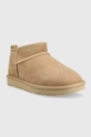 UGG stivali da neve in camoscio Classic Ultra Mini marrone