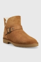 Semišové topánky UGG W Romely Short Buckle hnedá