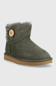 Snehule UGG W Mini Bailey Button Ii zelená