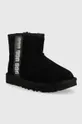 Cipele za snijeg od brušene kože UGG W Classic Mini Slide Logo Ii crna