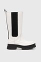 Kožne čizme UGG W Ashton High Chelsea zrnata koža bijela 1134937.WHT