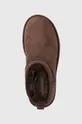 brown UGG leather snow boots W Classic Ultra Mini