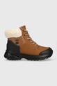 Boty UGG W Yose Fluff V2 plochý hnědá 1130901.CHE