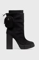 Steve Madden botki Riseup słupek czarny SM11001302.001