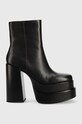 Steve Madden cizme de piele Cobra peste 8 cm negru SM11002109.017