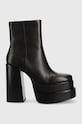 Steve Madden botki skórzane Cobra słupek czarny SM11002109.017