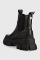 Boty Kožené kotníkové boty Steve Madden SM19000006.017 černá