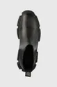 μαύρο Δερμάτινες μπότες τσέλσι Steve Madden