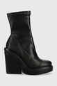 Steve Madden botine All Out peste 8 cm negru SM11002155.001