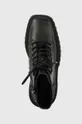 μαύρο Δερμάτινες μπότες Steve Madden Freeport