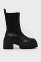 Шкіряні черевики Steve Madden лицьова шкіра чорний SM11002152.017