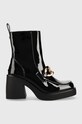 Steve Madden botki Blooms słupek czarny SM11002146.018
